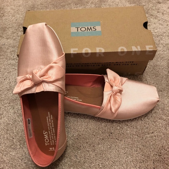 toms blush grosgrain women's bow classics